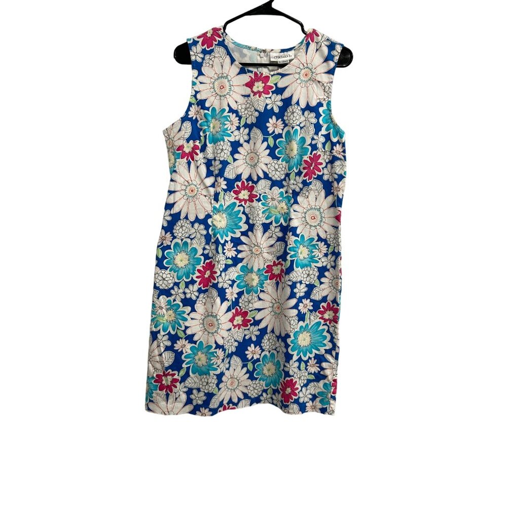 Chadwicks Womens Multicolor Floral Sleeveless Dress SZ 16